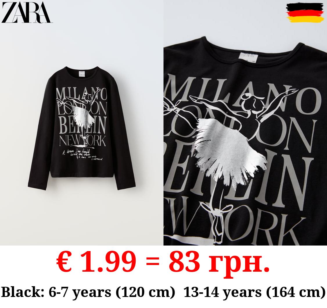 FOIL BALLERINA T-SHIRT