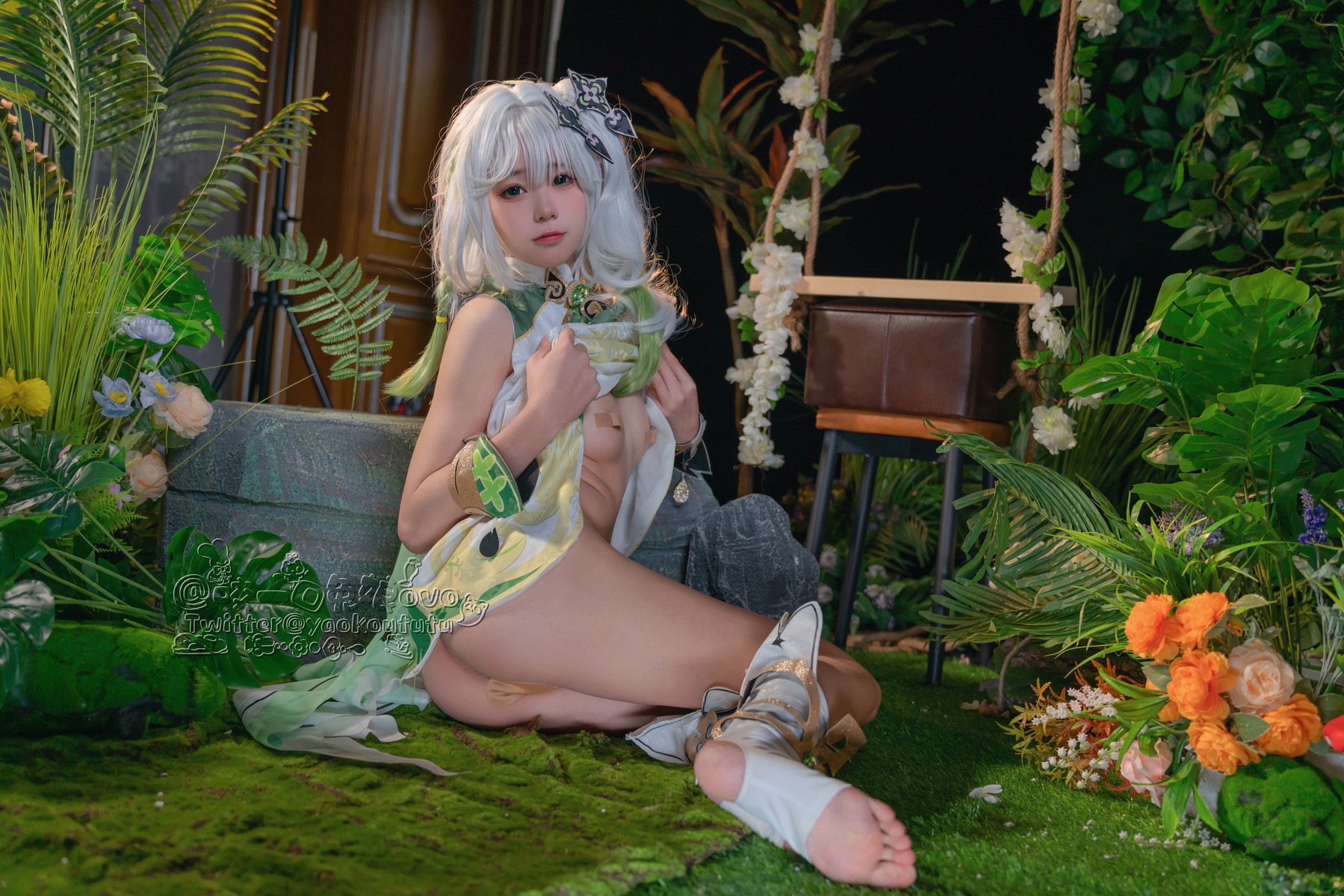 Cosplay 黏黏团子兔 万年萝莉纳西妲 22