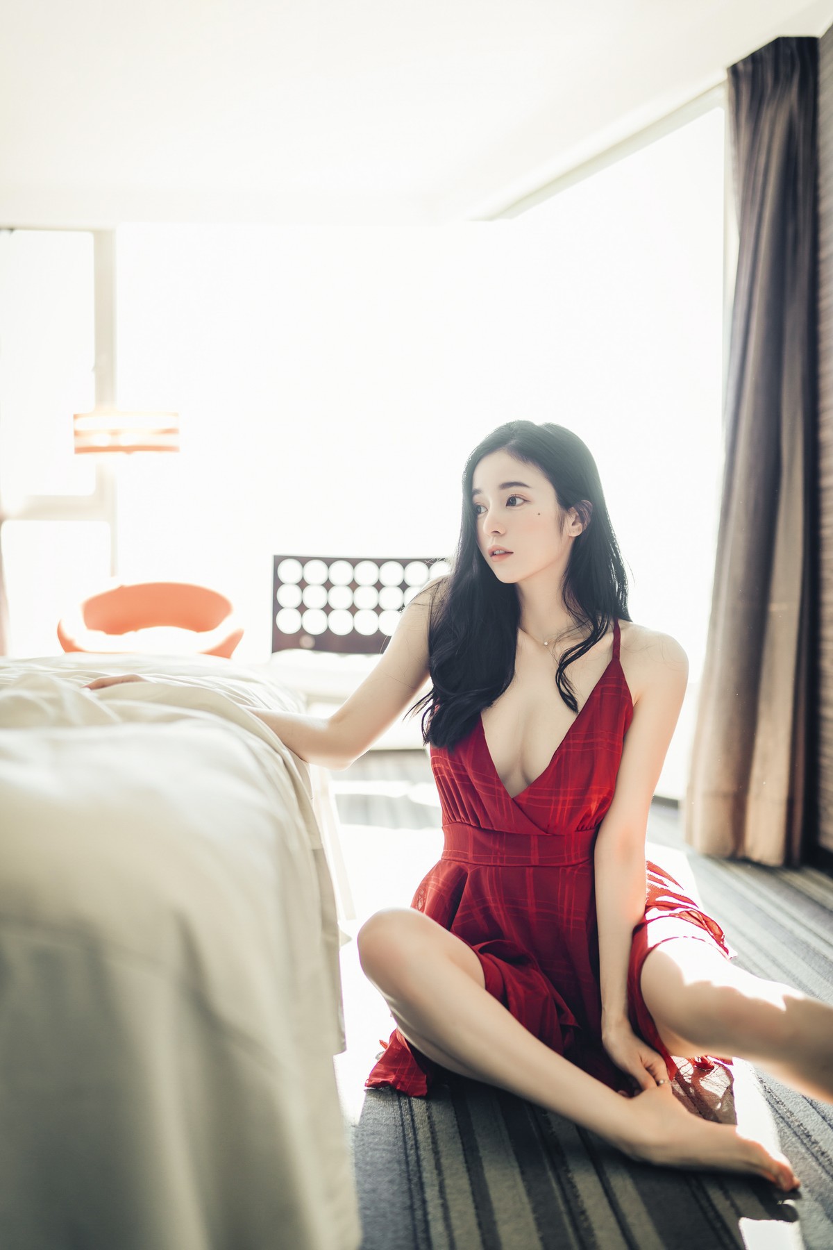 JVID精品 🔞仙仙辰 透明罩衫 透明駱駝蹄內褲 濕潤黑絲 我的女友 這次有點色😈有點甜 Set.01 1