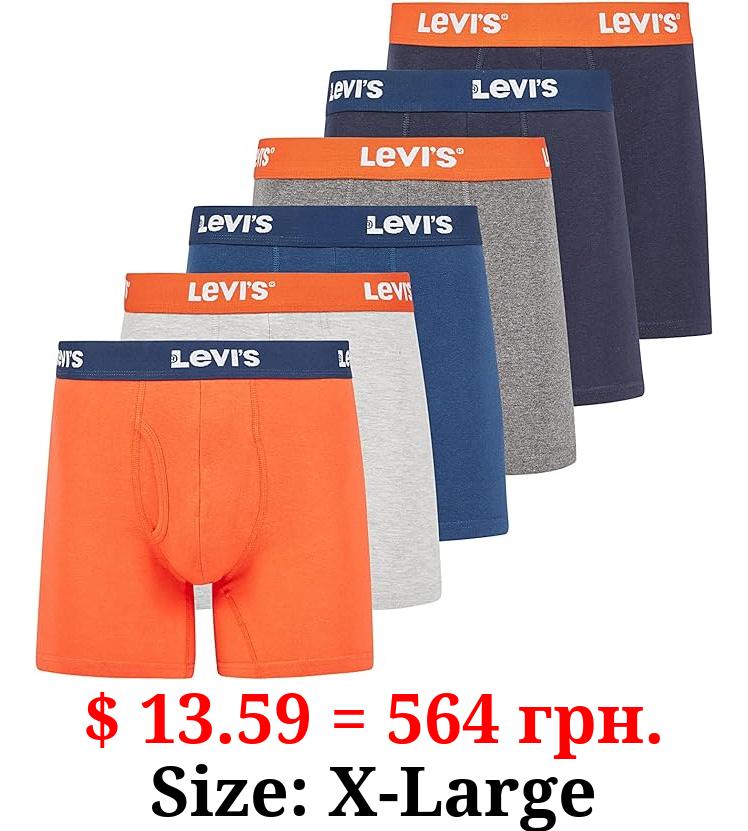 Levi's Mens Boxer Briefs Breathable Cotton Underwear for Men Pack of 6