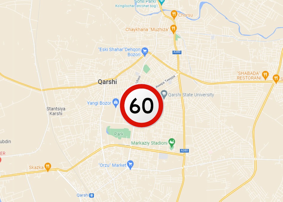 60 км/ч - в Ташкенте официально снизили максимальную скорость - 10