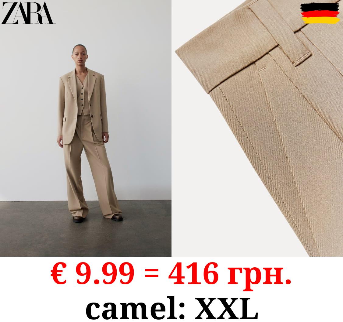 ZW COLLECTION DARTED TROUSERS