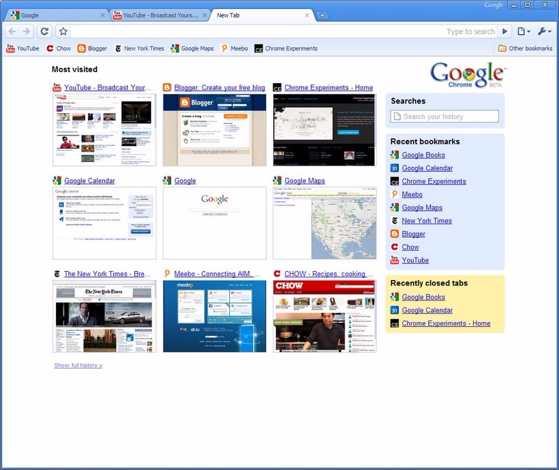 Old browser version