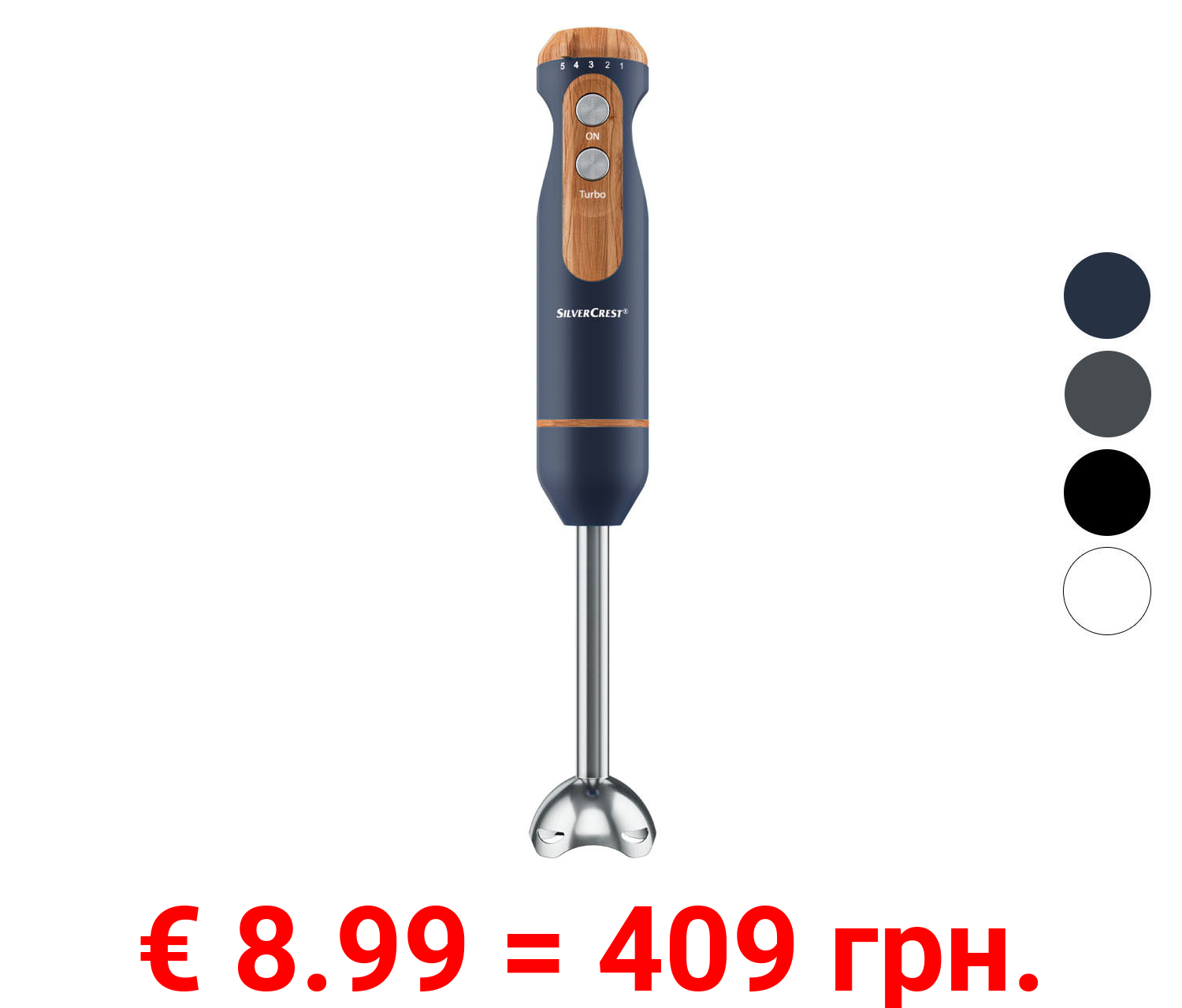 SILVERCREST® KITCHEN TOOLS Stabmixer-Set »SSSH 600 A1«, 3in1 mit Elementen in Holzoptik