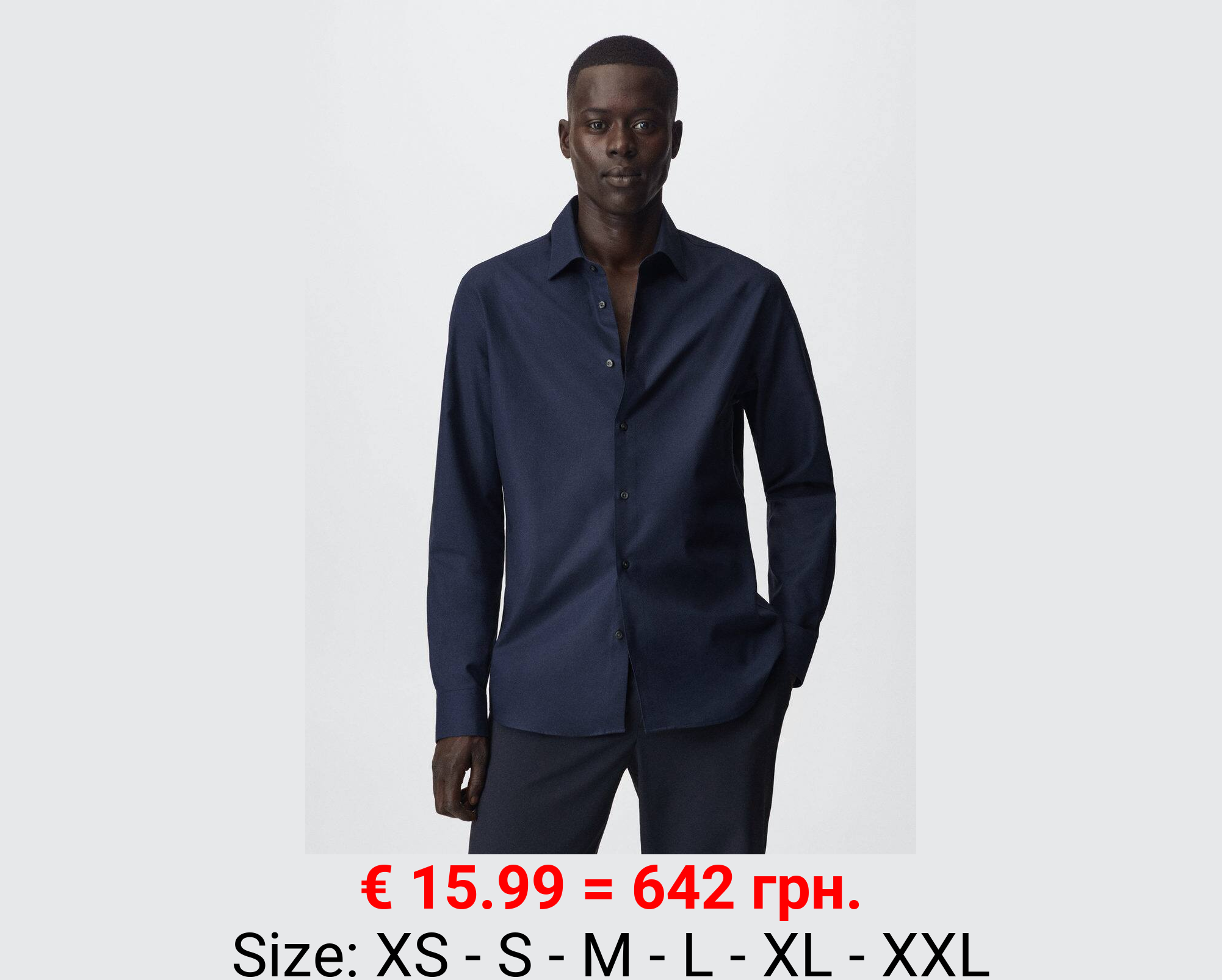 Camisa slim fit algodón