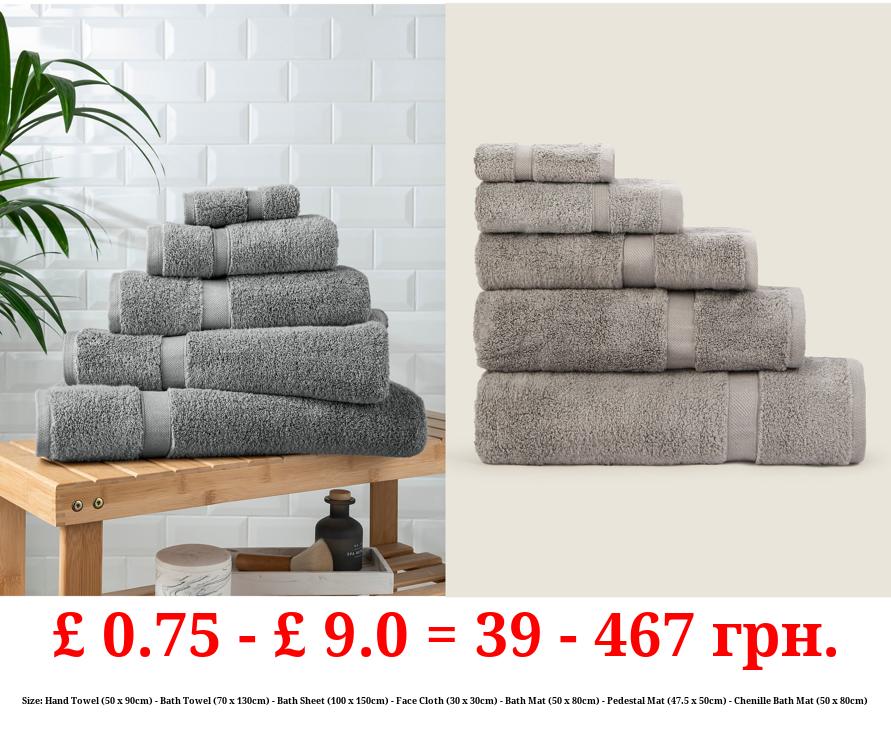 Steel Super Soft Cotton Towel & Bath Mat Range