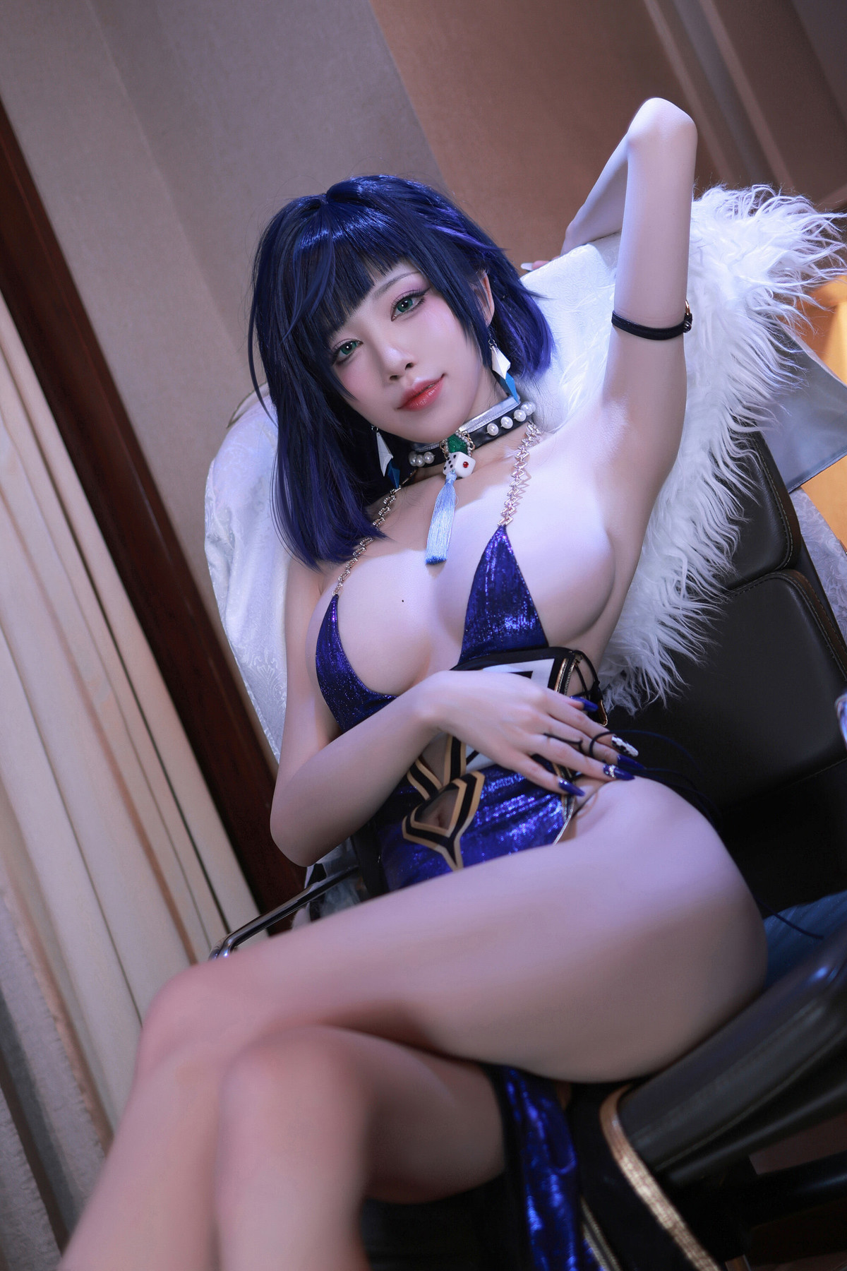 Cosplay 水淼Aqua 夜阑礼服 Set.01 11