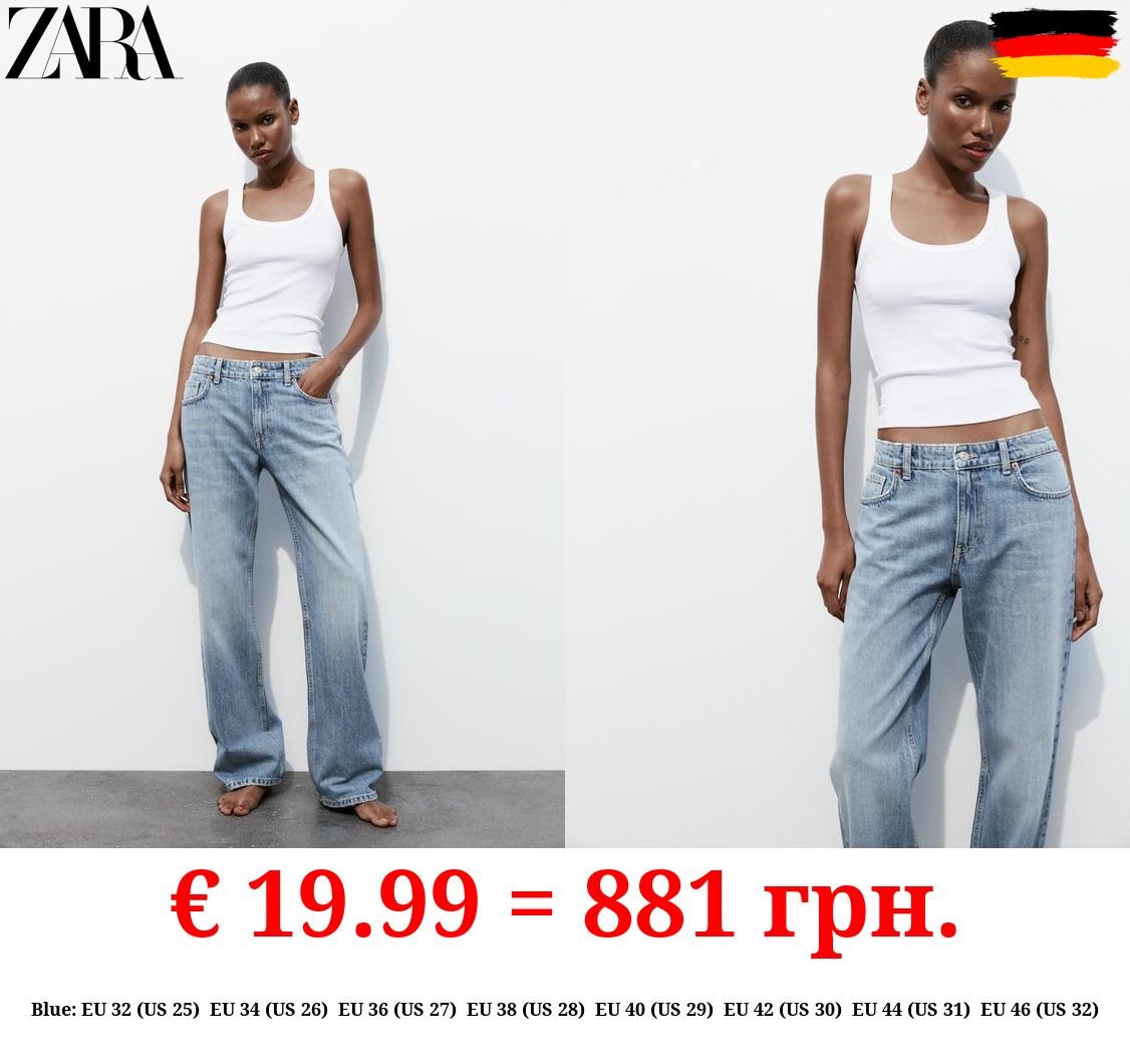 TRF STRAIGHT-LEG MID-RISE JEANS