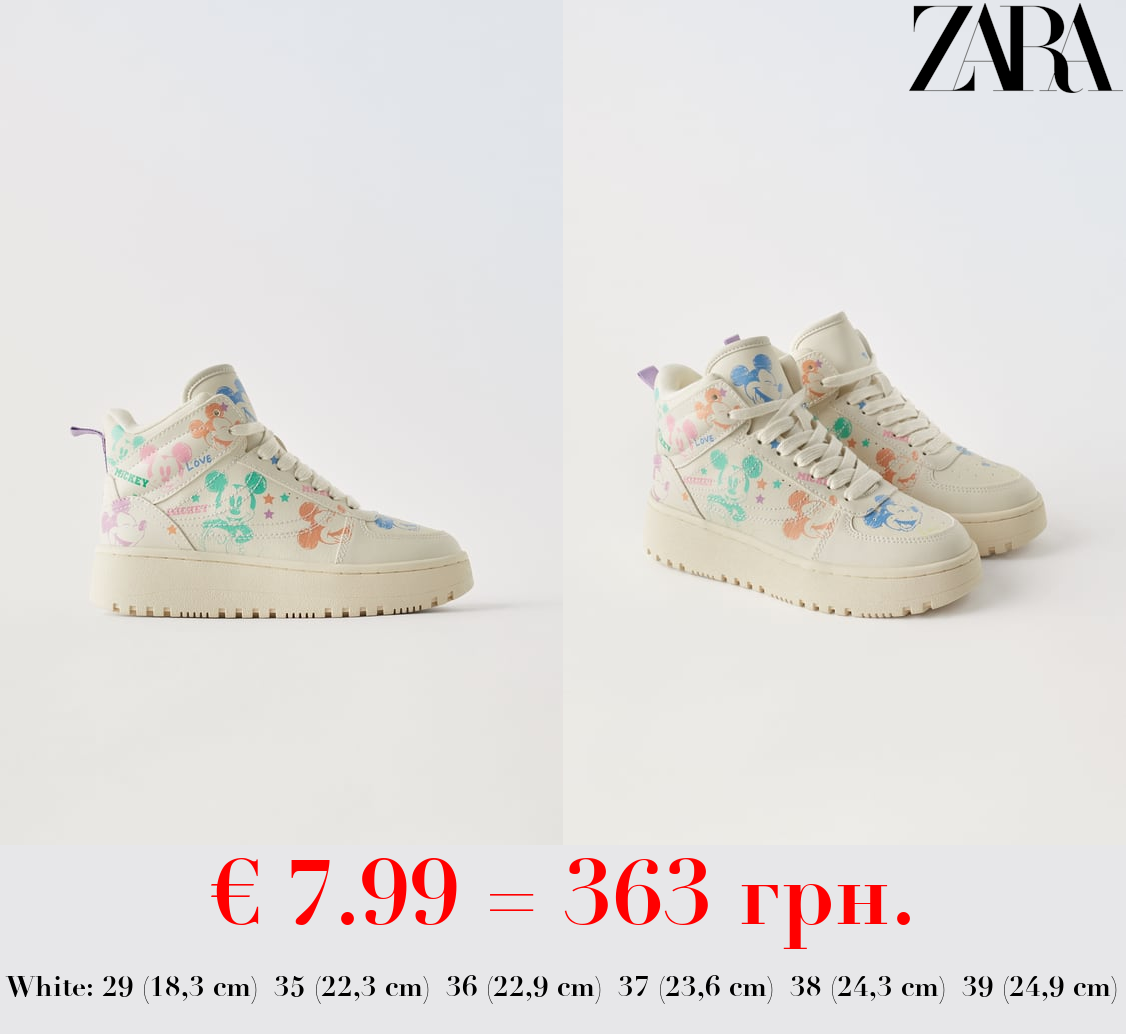 MICKEY MOUSE © DISNEY HIGH-TOP SNEAKERS