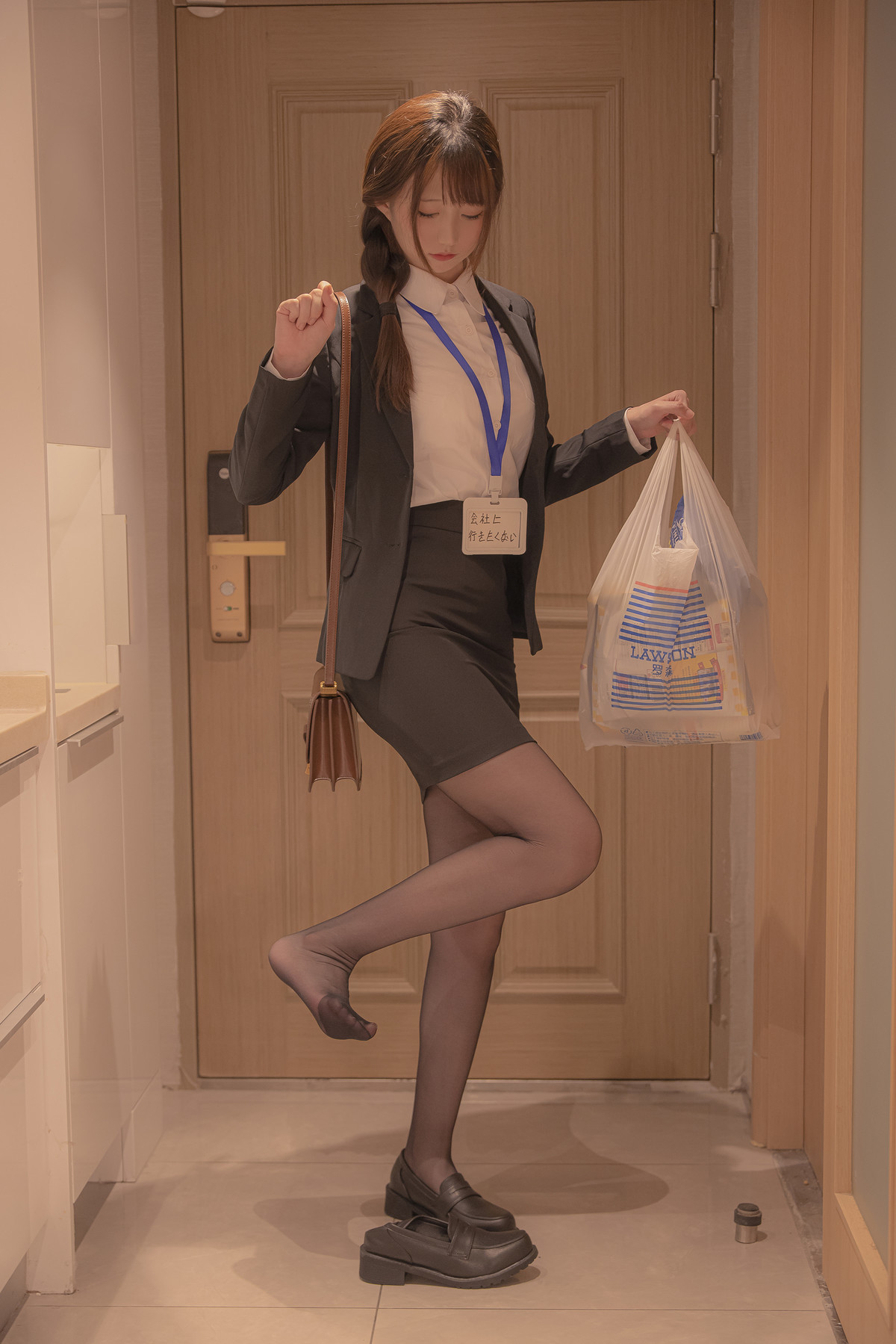Cosplay Nagisa魔物喵 醉酒的办公室女郎 Set.01 2