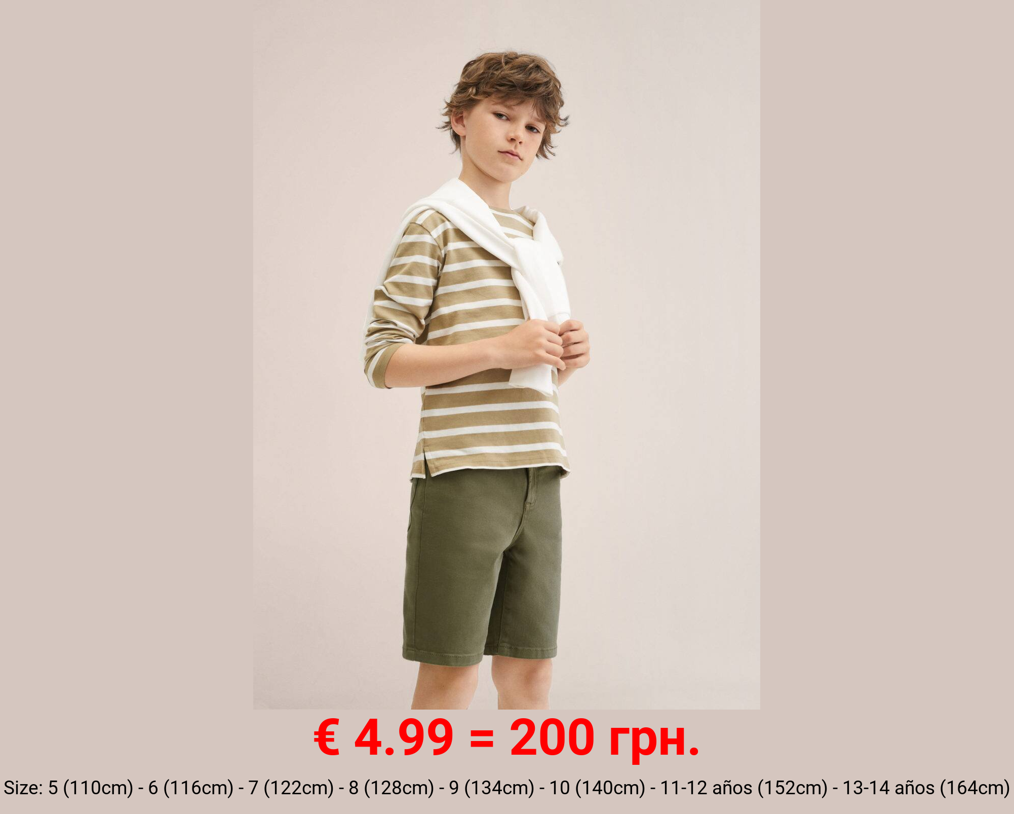 Bermudas denim algodón