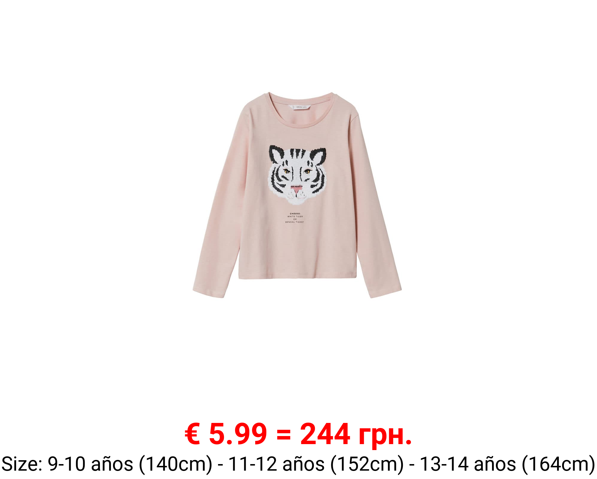 Camiseta estampada lentejuelas