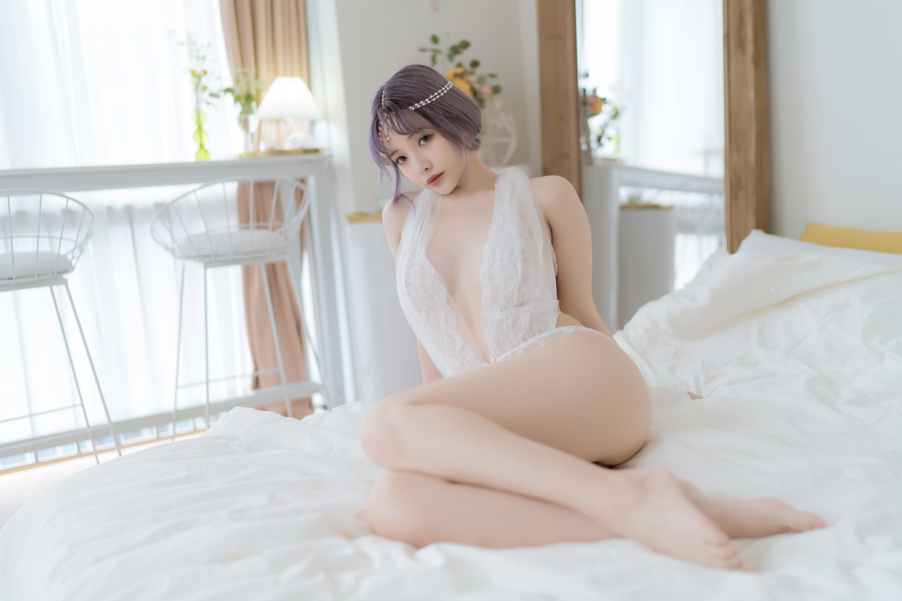 Cosplay 雯妹不讲道理 白色希腊 26