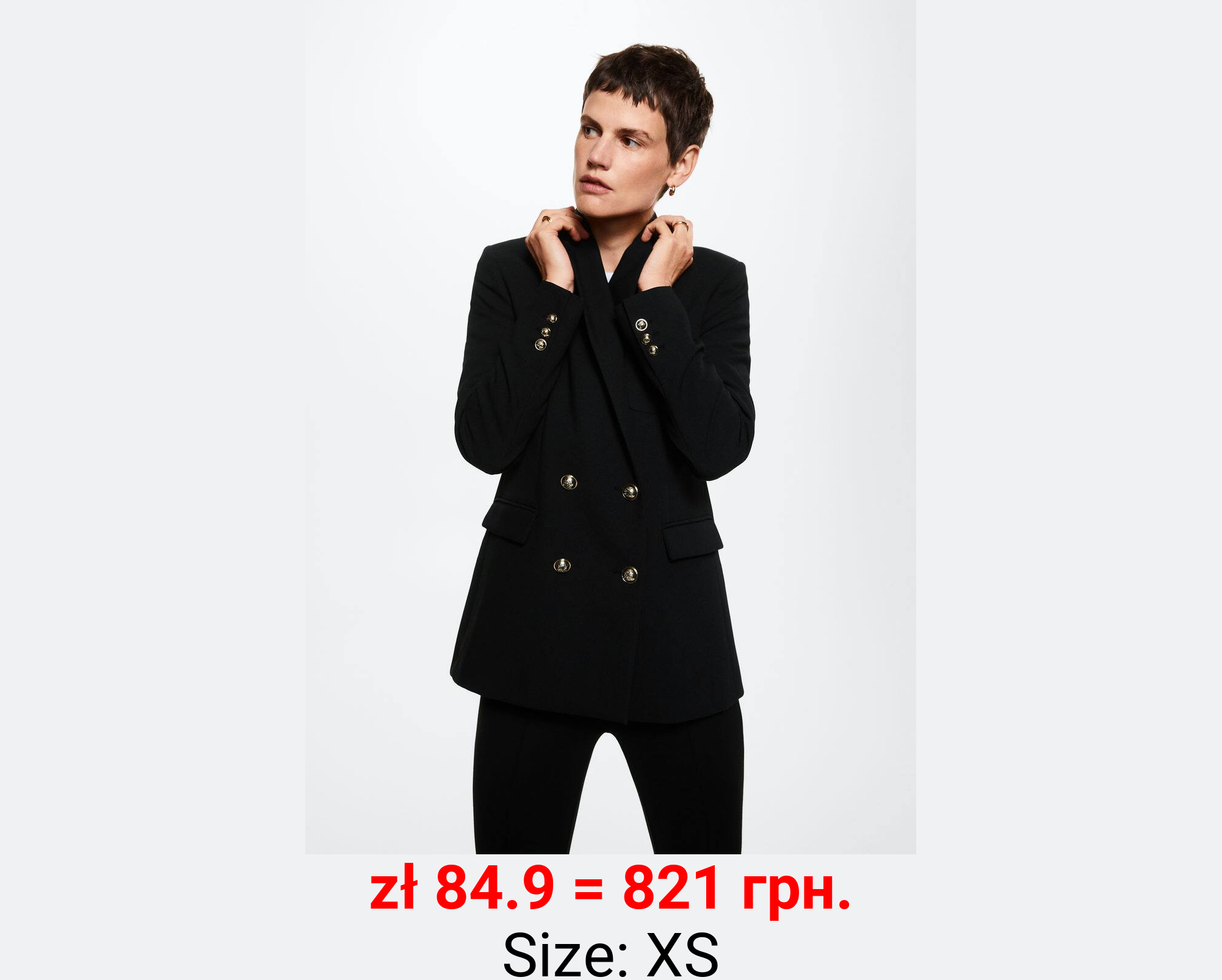 Americana traje doble botonadura