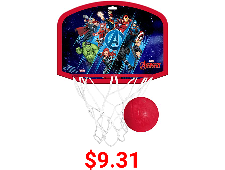 Hedstrom Over The Door Basketball Hoop Plastic Set, Marvel Avengers