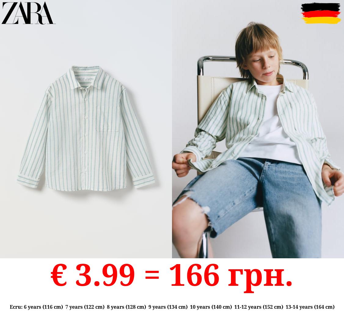 STRIPED SHIRT WITH POCKET