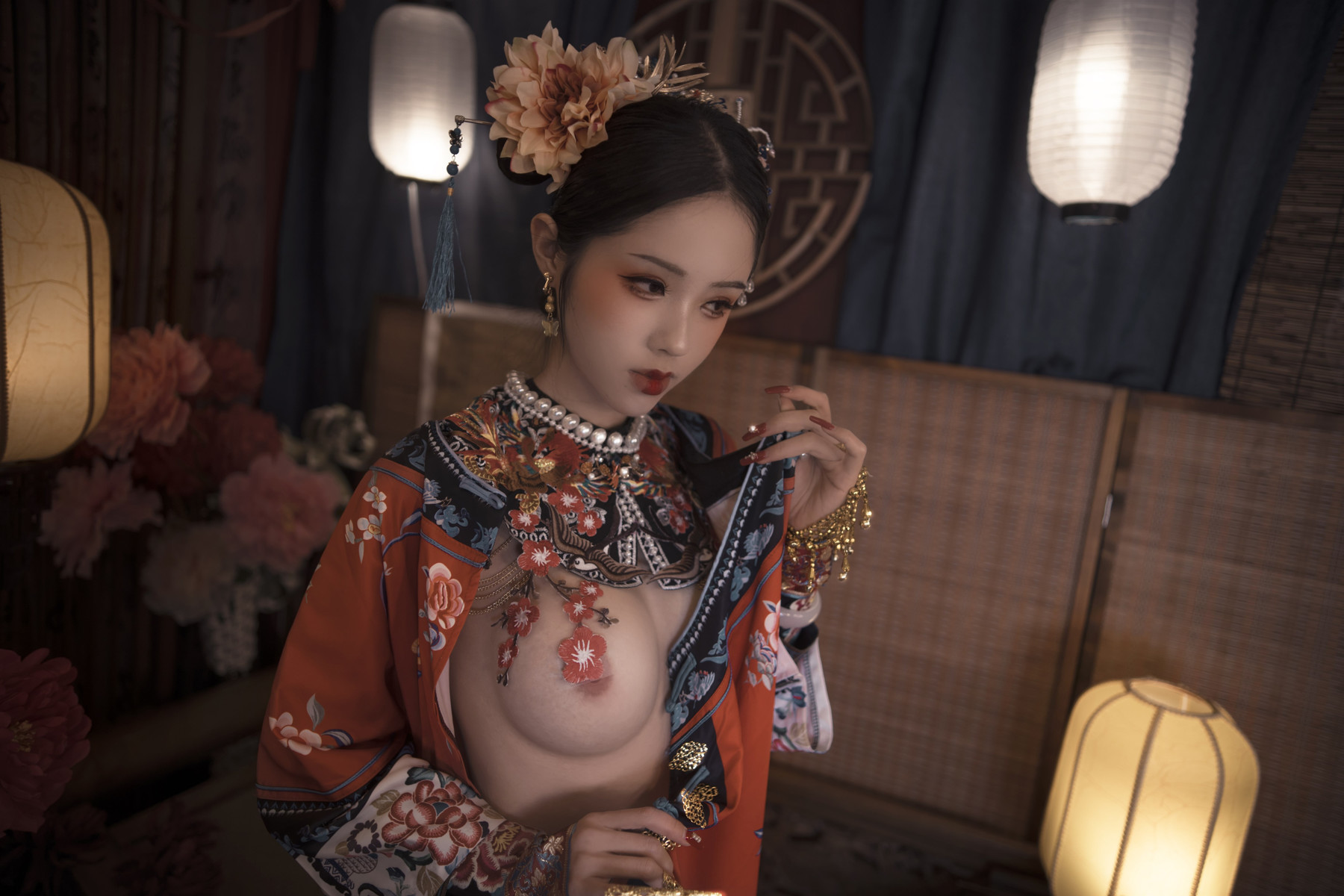 Cosplay 钛合金大粑粑 满清服饰 11