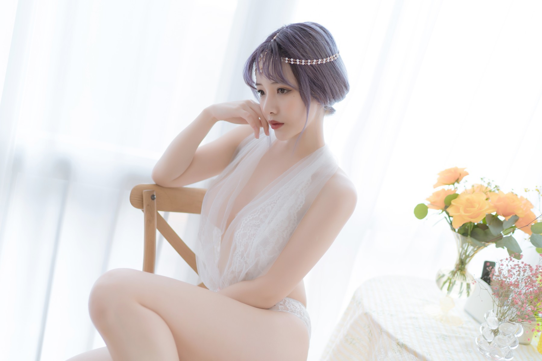 Cosplay 雯妹不讲道理 白色希腊 3