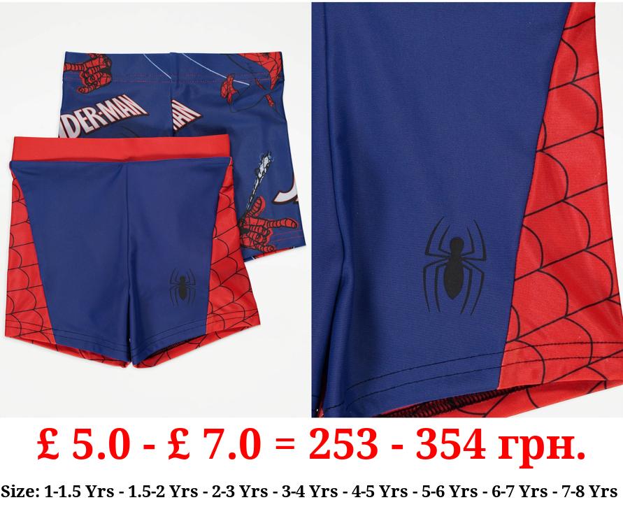 Marvel Spider-Man Blue Swim Trucks 2 Pack