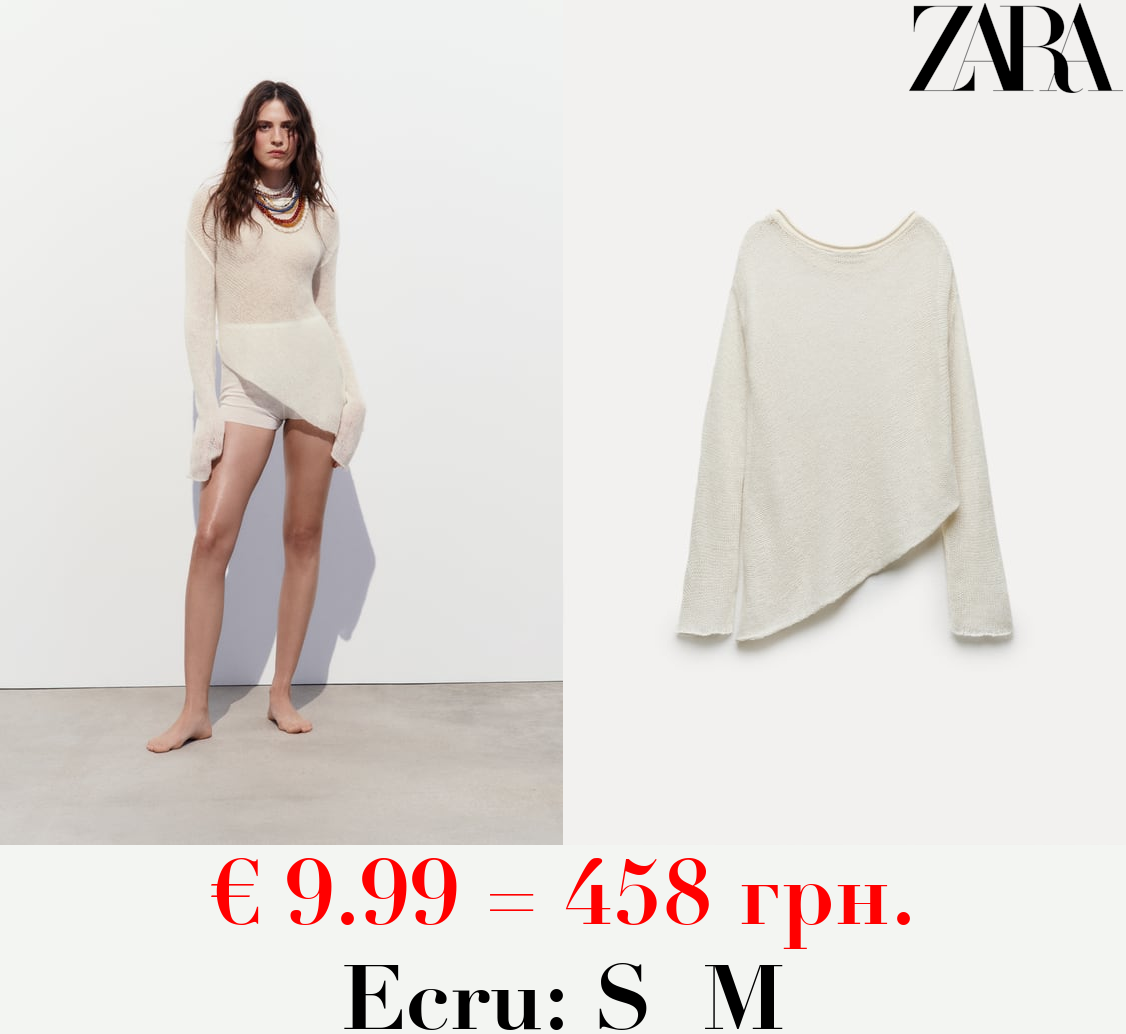 ASYMMETRIC KNIT SWEATER