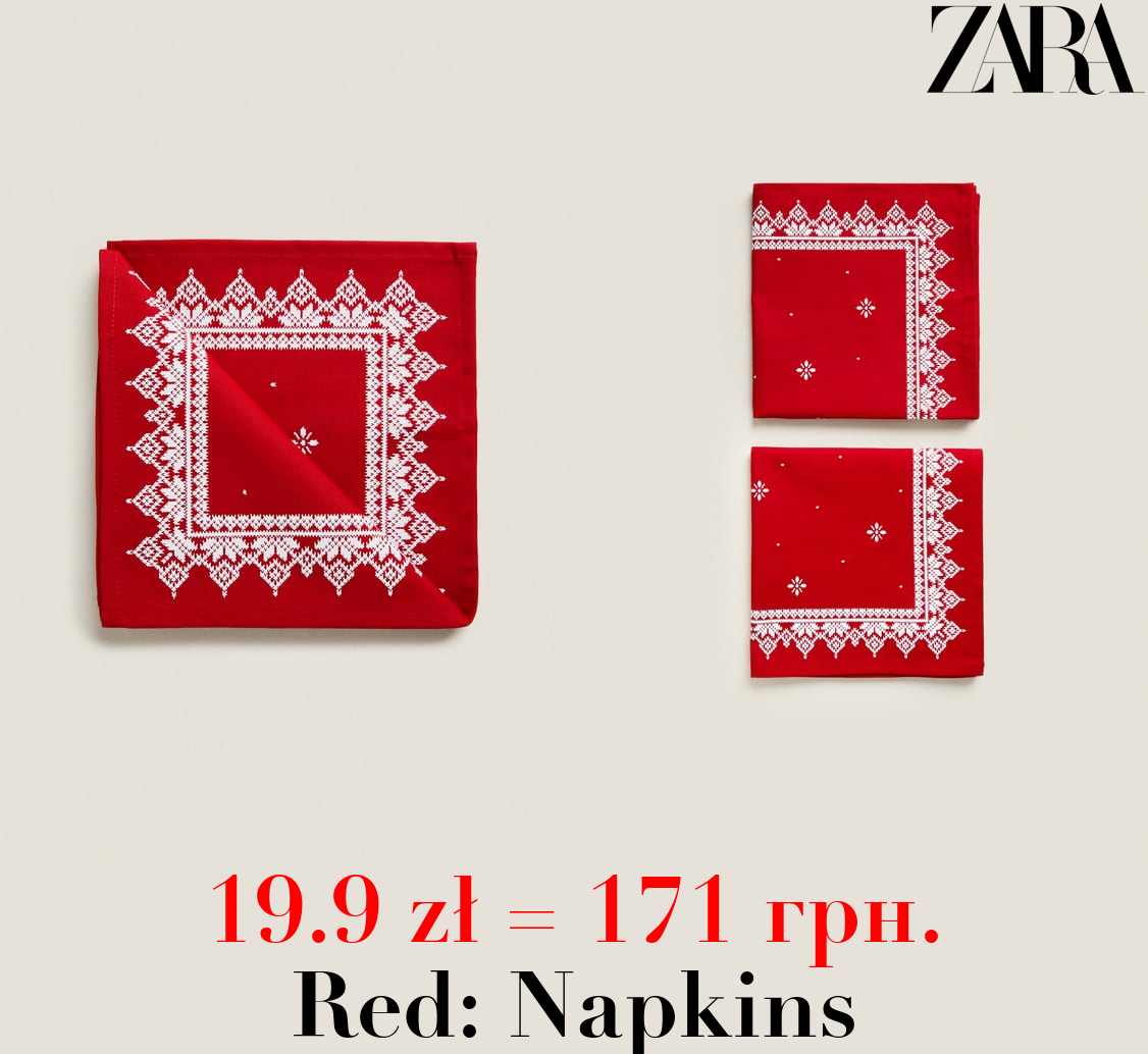 CHRISTMAS PRINT NAPKINS (PACK OF 2)