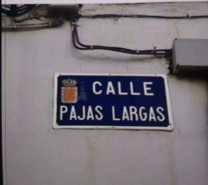 Buen nombre le han puesto a esta calle