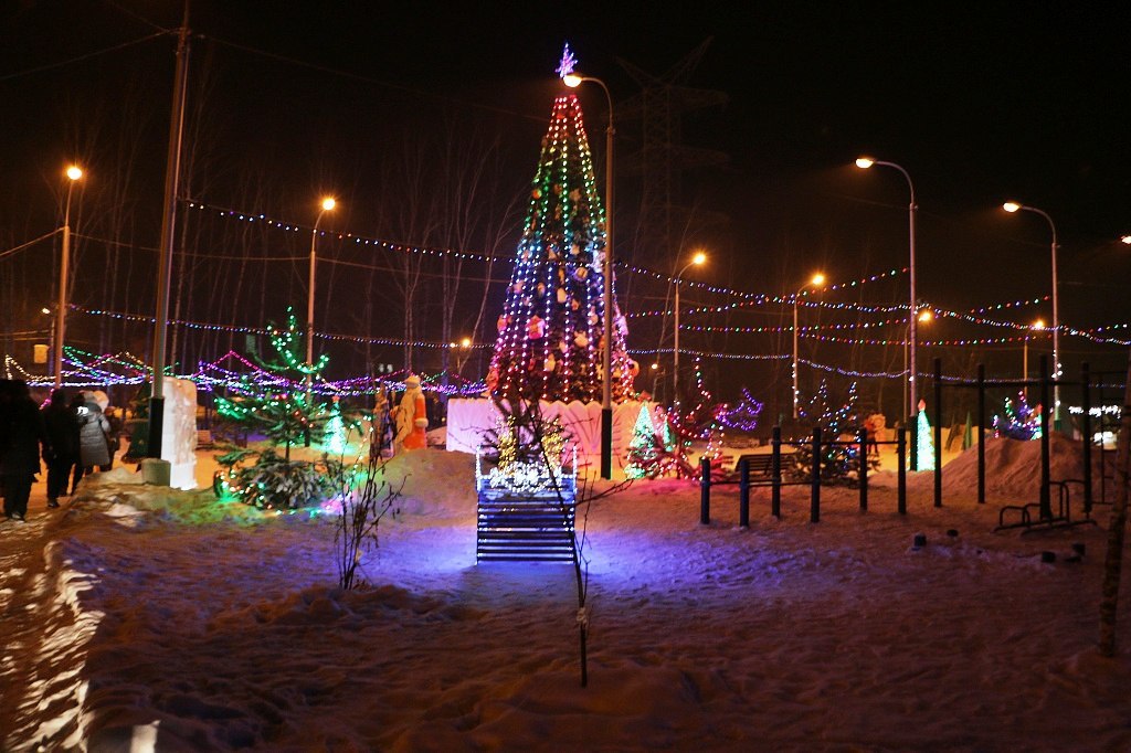 Новогоднее оформление Центрального района признано лучшим в Хабаровске