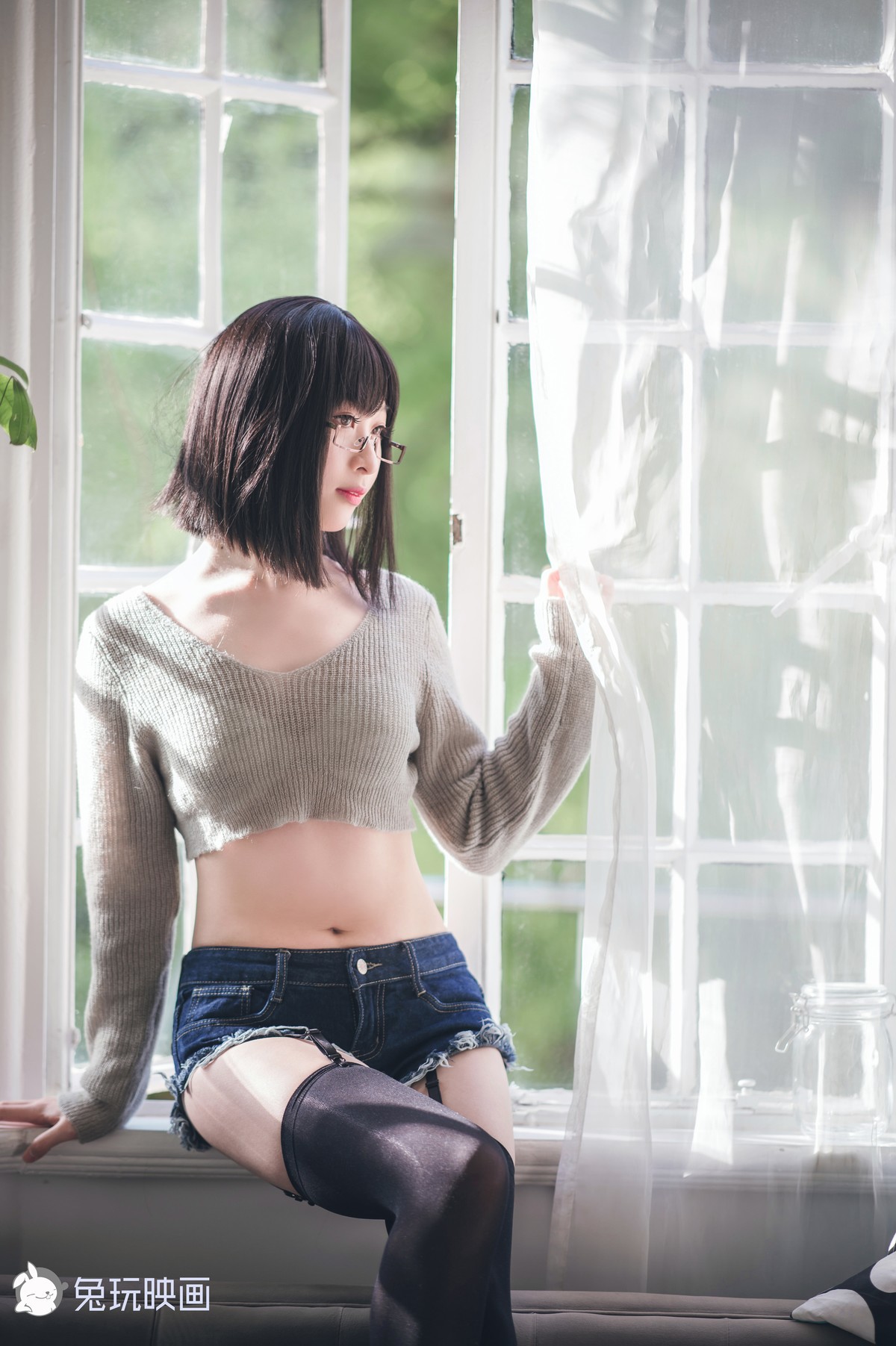 Cosplay 兔玩映画 毛衣热裤 18