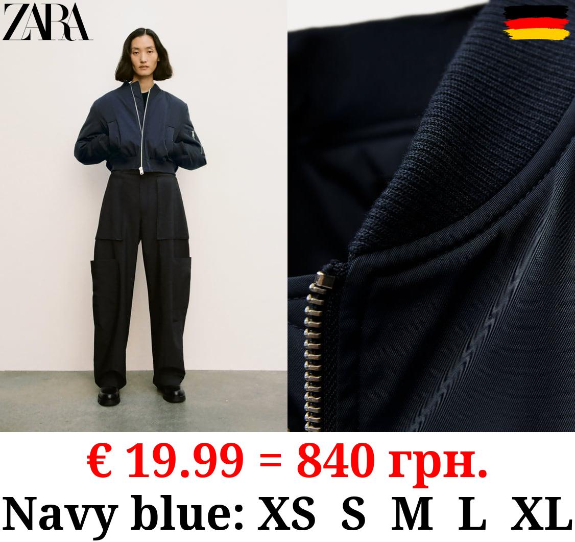 ZW COLLECTION SHORT BOMBER JACKET