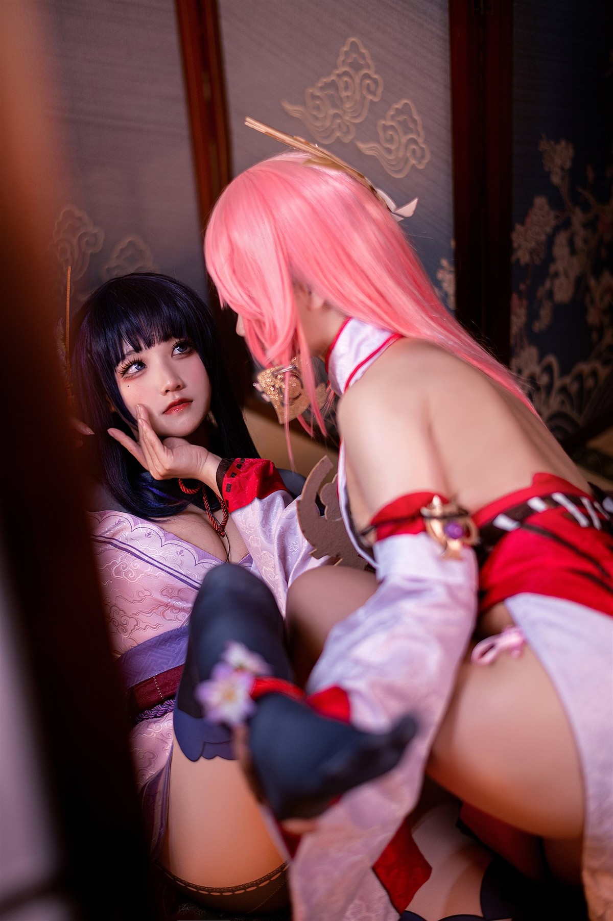 Cosplay 伊喵君 景三 八重 雷神 双倍快乐 42