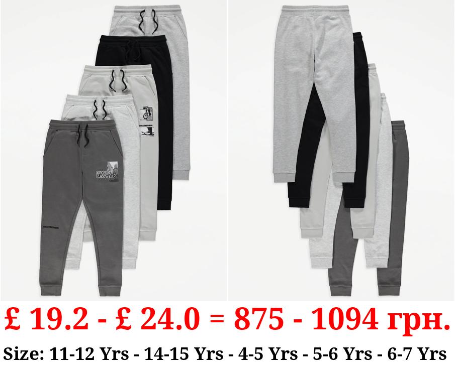 Monochrome New York Joggers 5 Pack