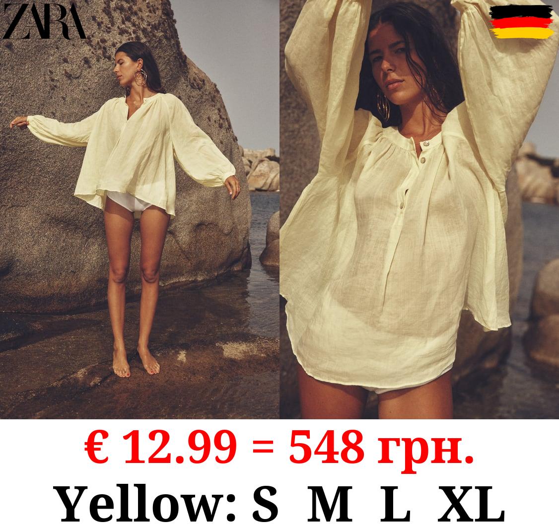 VOLUMINOUS RAMIE BLOUSE