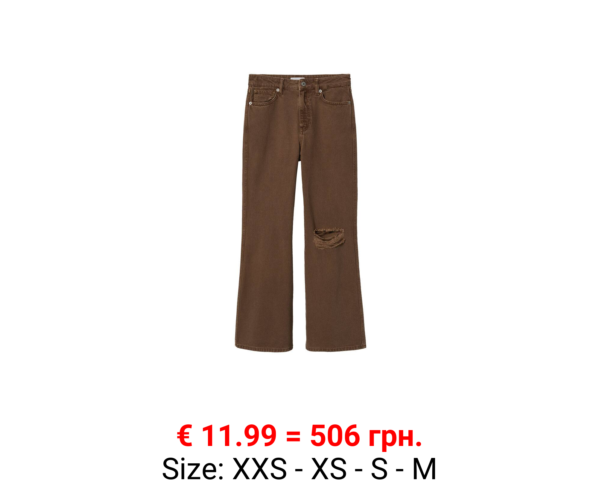 Jeans rectos abertura