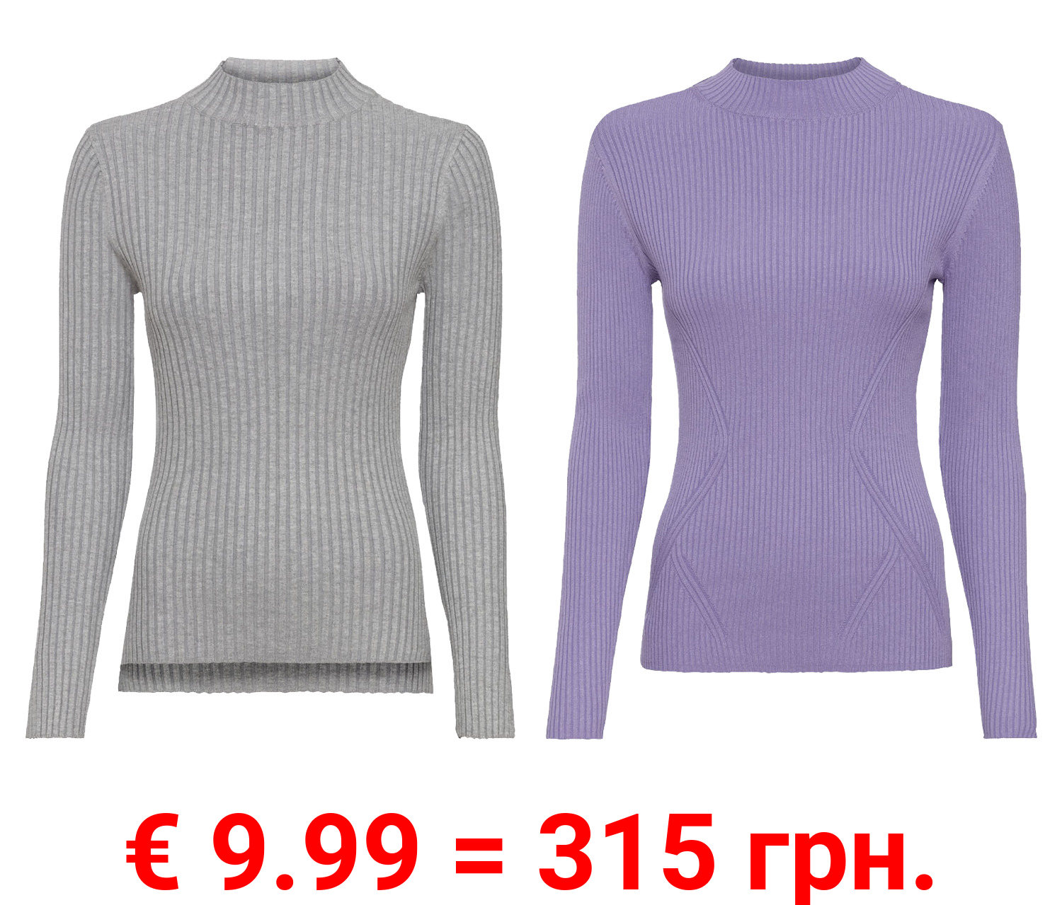 ESMARA® Pullover Damen, in Rippstrick-Qualität