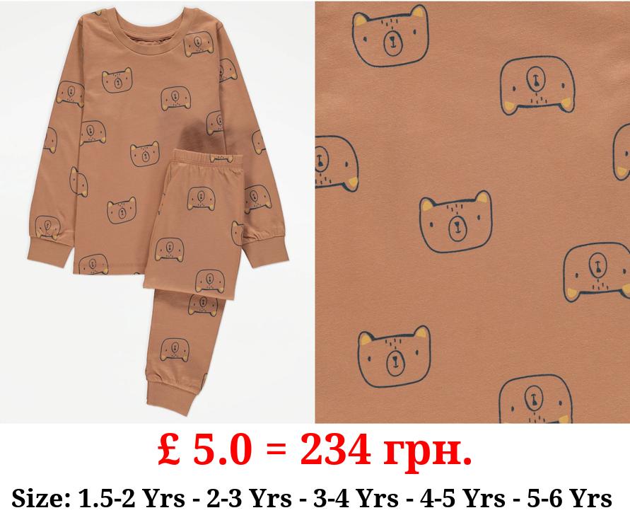 Brown Bear Long Sleeve Pyjamas Gift Set