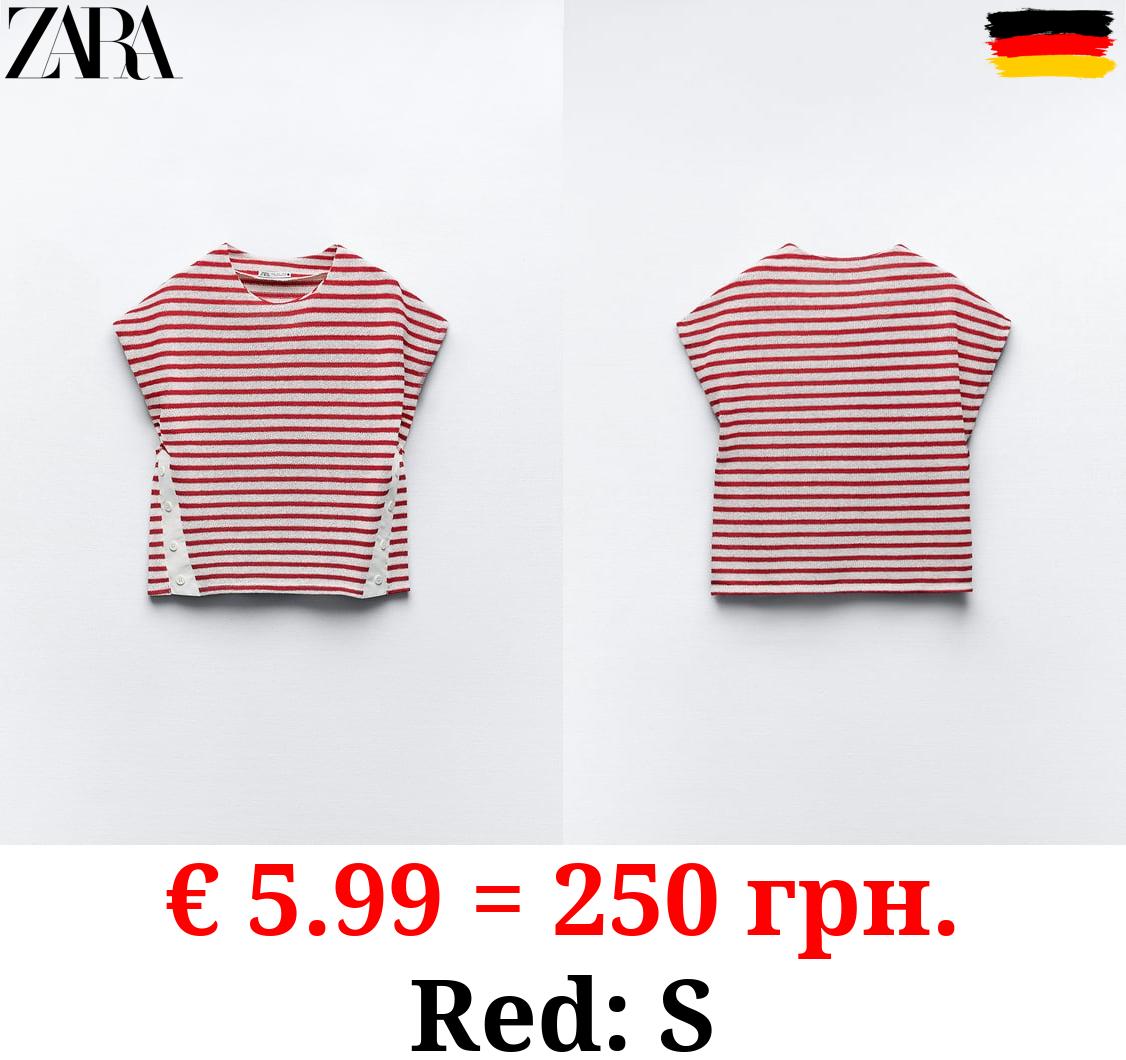 RUSTIC T-SHIRT WITH BUTTONS