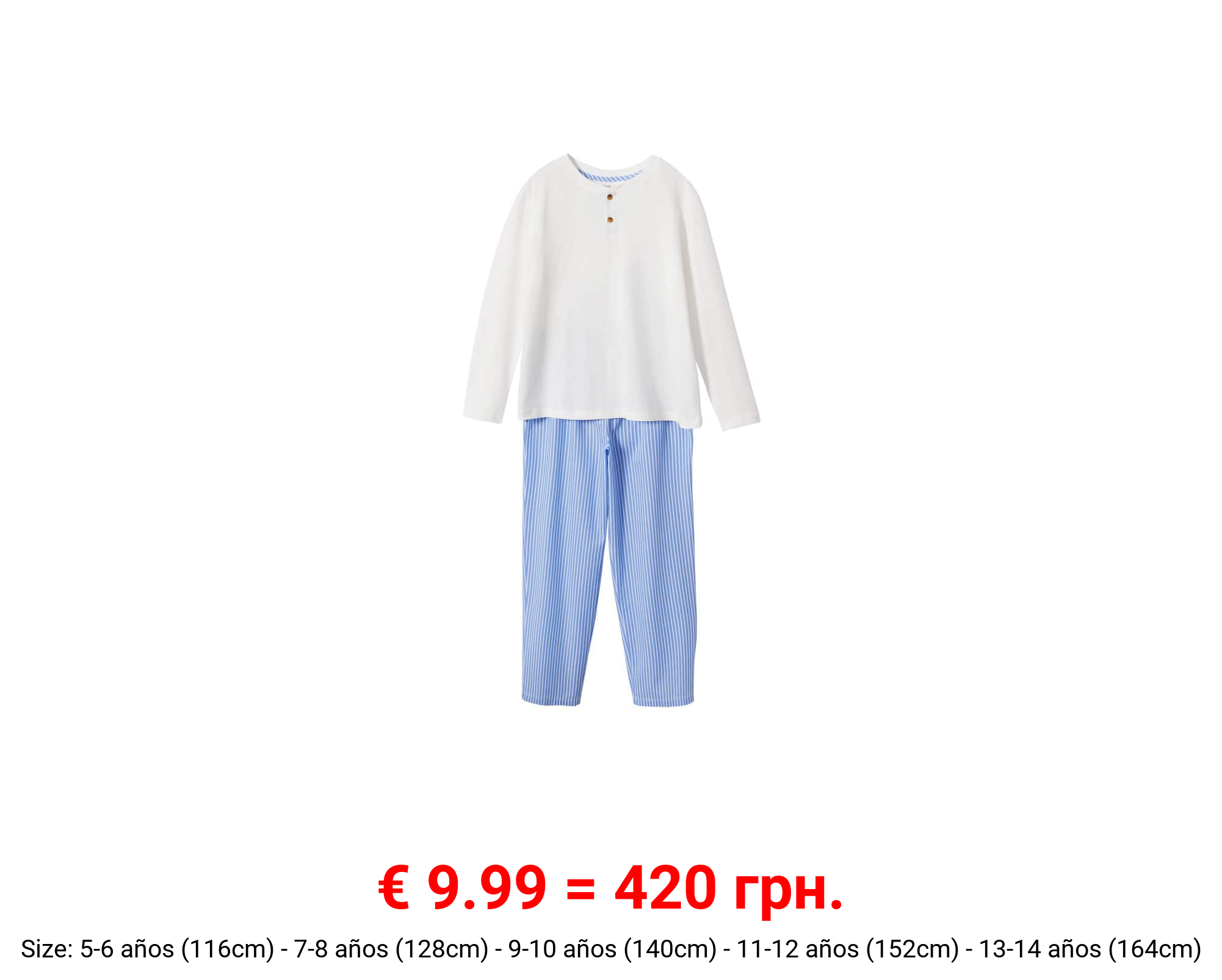 Pijama largo algodón