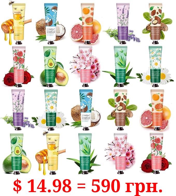 20 Pack Hand Cream Gift Set-Easter Basket Stuffers Teacher Appreciation Gifts,Mothers Day Gifts,Scented Hand Lotion for Dry Cracked Hands,Travel Size Lotion Mini Hand Lotion Bulk Gifts for Women