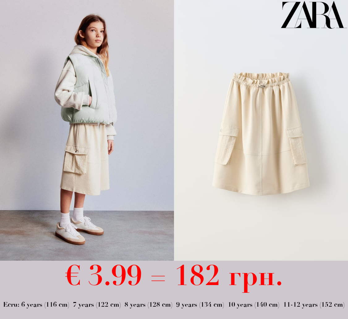 CARGO SKIRT WITH COMBINED POCKETS