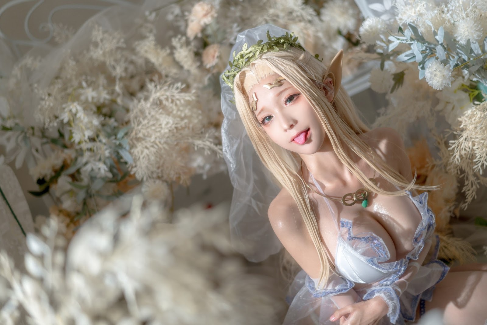 [蠢沫沫] 白精灵 婚纱 26