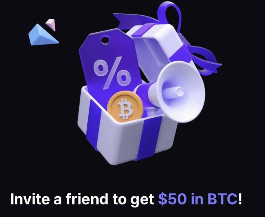 50$ тобі ,та 50$ в BTC за друга! – Telegraph