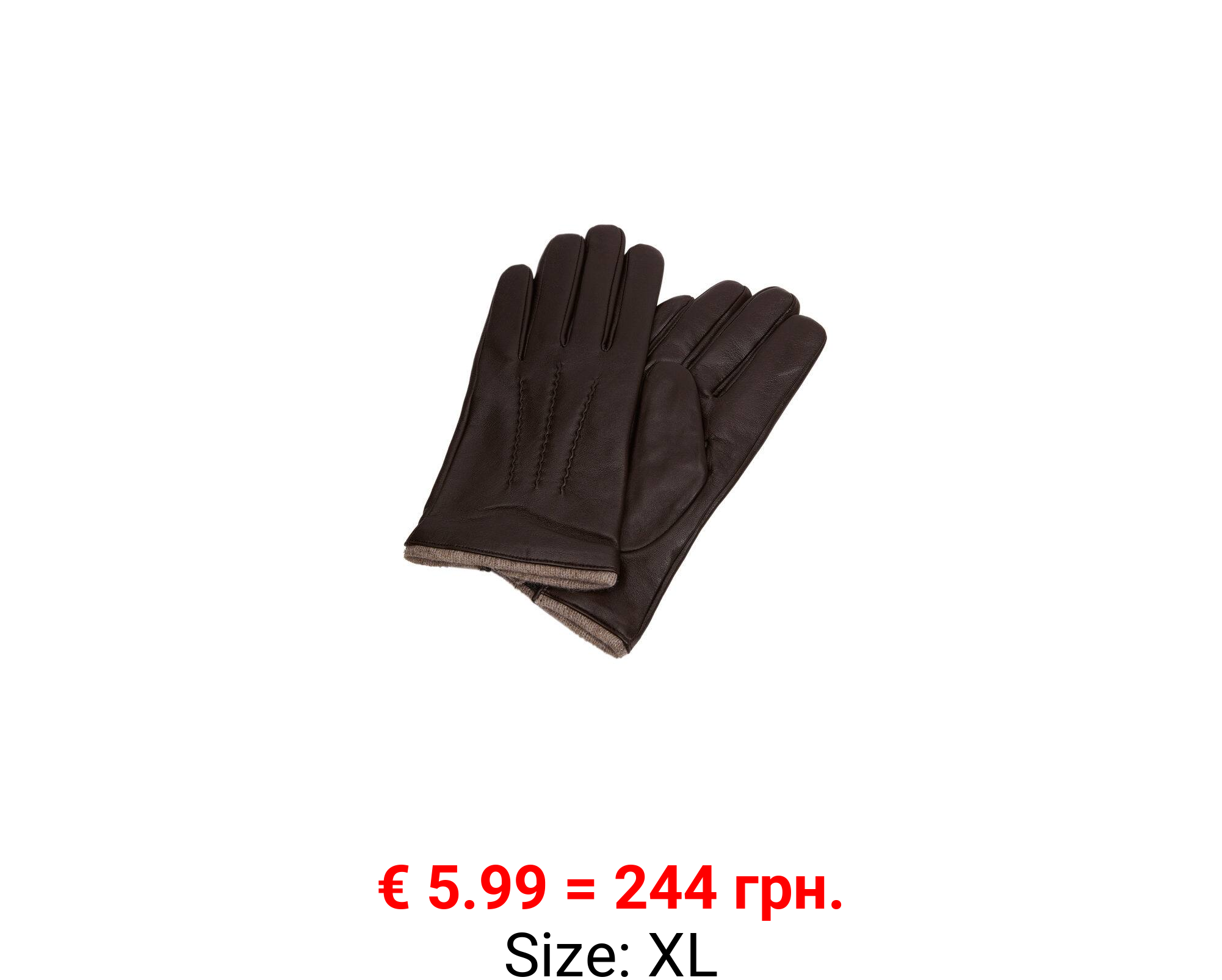 Guantes piel lana