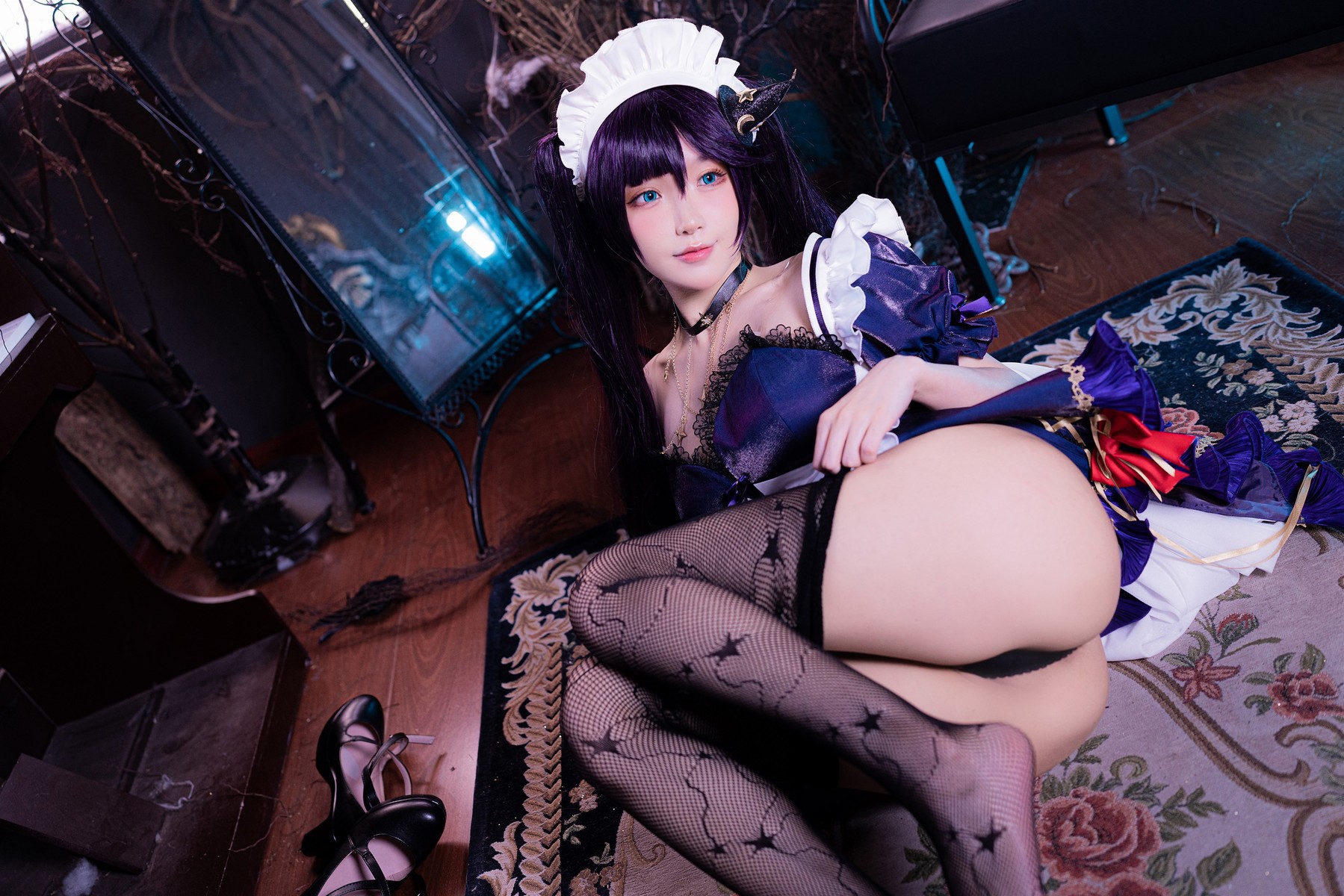 阿包也是兔娘 Cosplay 莫娜女仆 32