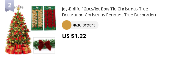 Joy-Enlife 12pcs/lot Bow Tie Christmas Tree Decoration Christmas Pendant Tree Decoration Baubles Fashion New Year Supplies
