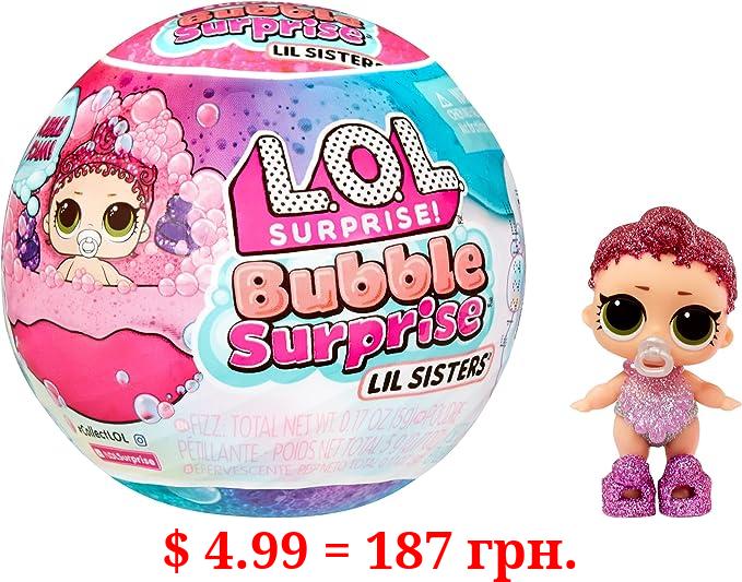 L.O.L. Surprise! LOL Surprise Bubble Surprise Lil Sisters - Collectible Doll, Baby Sister, Surprises, Accessories, Bubble Surprise Unboxing, Bubble Foam Reaction - Great Gift for Girls Age 4+