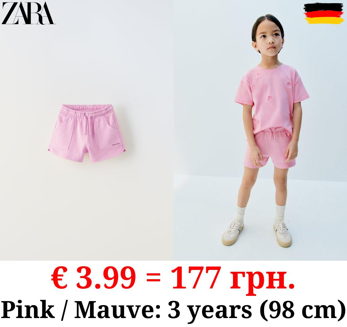 PLUSH JERSEY BERMUDA SHORTS WITH POCKETS