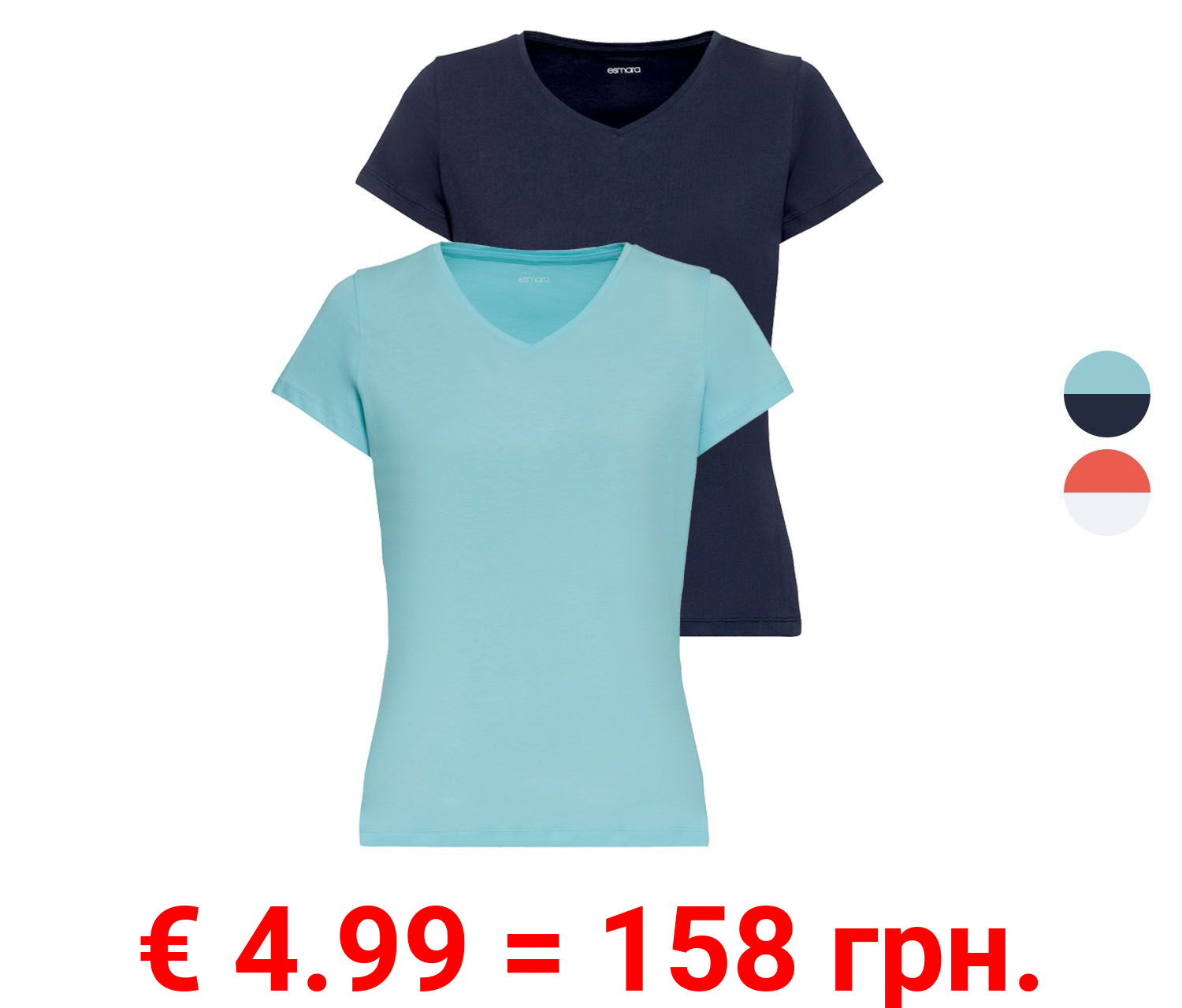 ESMARA® 2 Damen T-Shirts