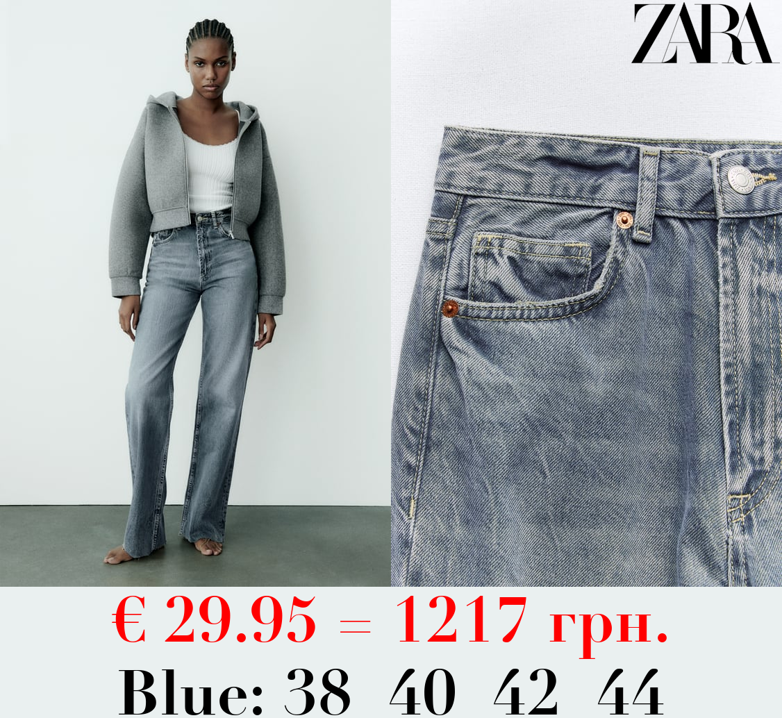 TRF HIGH-RISE WIDE-LEG JEANS