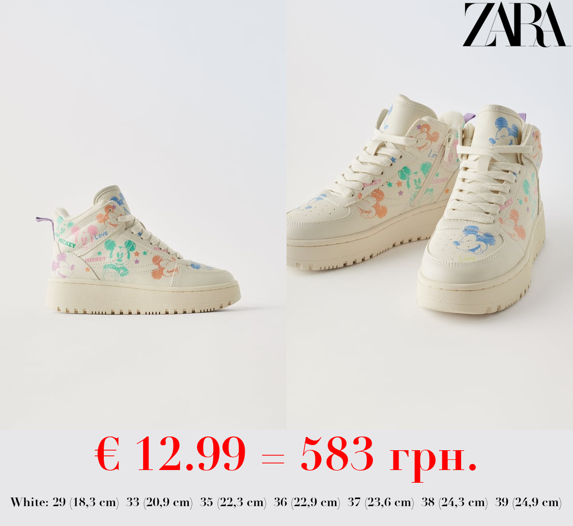 MICKEY MOUSE © DISNEY HIGH-TOP SNEAKERS