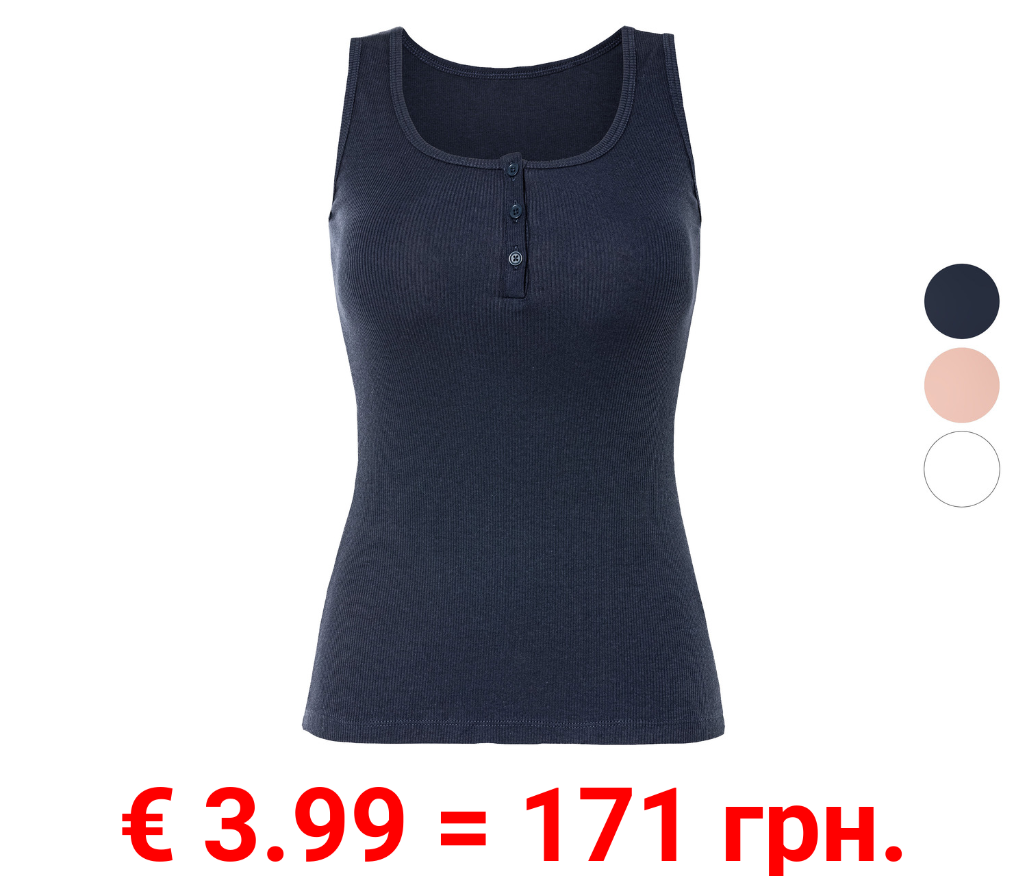 esmara® Damen Top in Ripp-Qualität